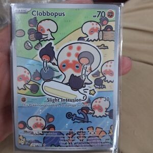Pokemon Clobbopus Card - Blue, Orange, and White